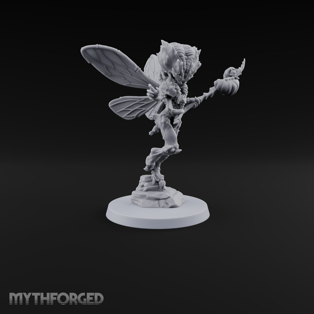 Buzzing Inside Your Skull Chasme Winged Insect Demon with Staff