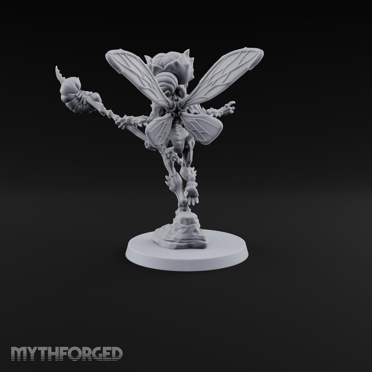 Buzzing Inside Your Skull Chasme Winged Insect Demon with Staff