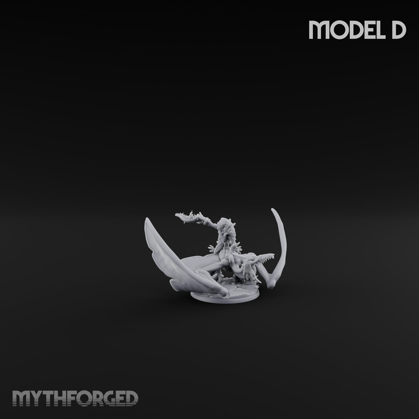 Pterror Riding Lizardfolk Beast Rider D Miniature for Dungeons and Dragons, Pathfinder or other TTRPGs