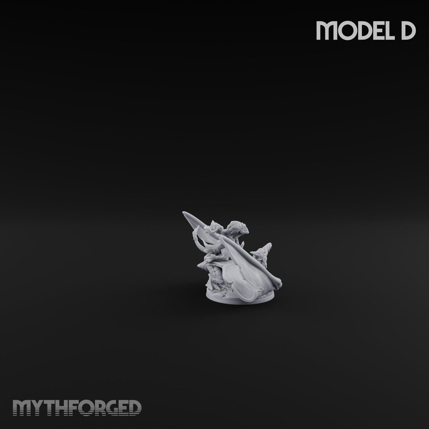 Pterror Riding Lizardfolk Beast Rider D Miniature for Dungeons and Dragons, Pathfinder or other TTRPGs