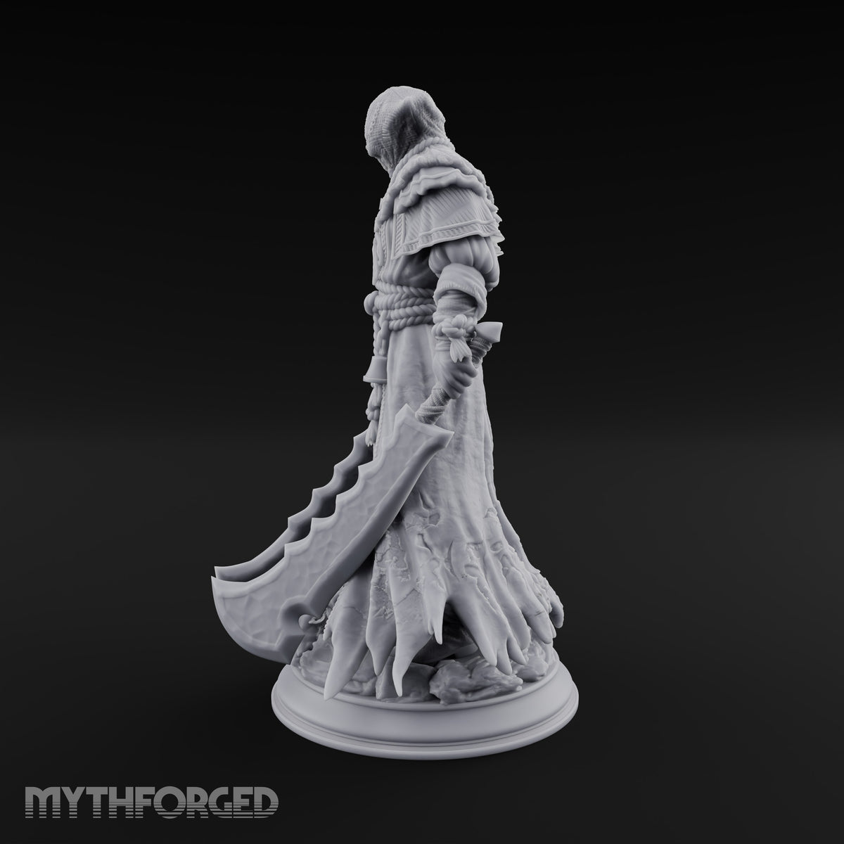 Both Cleavers Down, Nobody Home Human Hooded Cultist with Twin Cleaver Blades