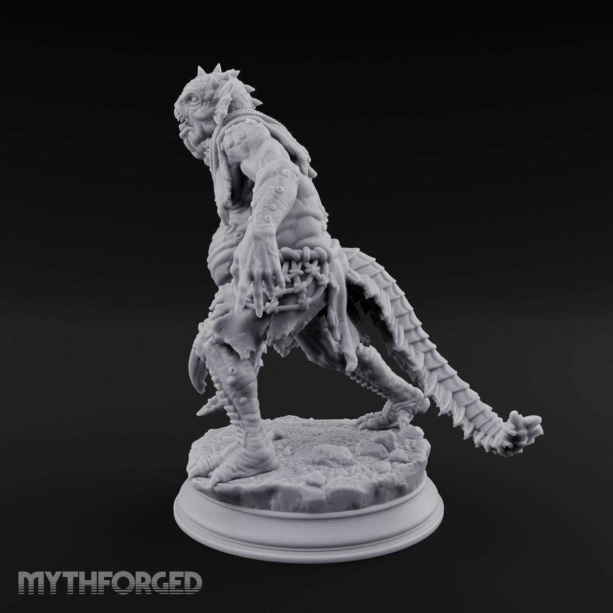 Claw, Spear and Lamp Oil Sahuagin Fish-Man A