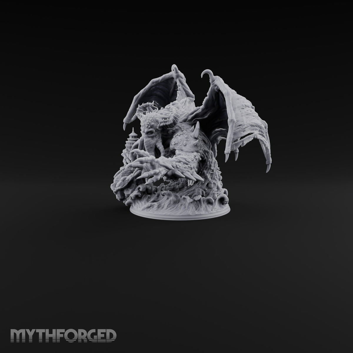 Lighthouse Keeper's Worst Night Cthulhu Winged Tentacle-Faced Horror