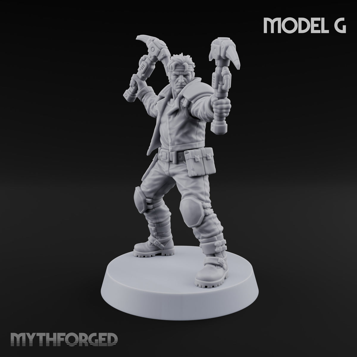 Wasteland Welcome Committee Human Raiders — G · Twin Picks + Auto Pistol & Cleaver