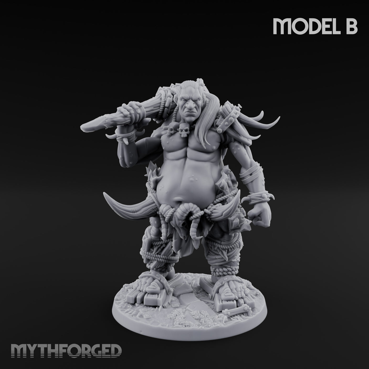 Raiding And Pillaging Hill Giant Marauder B — Large - 2" Base