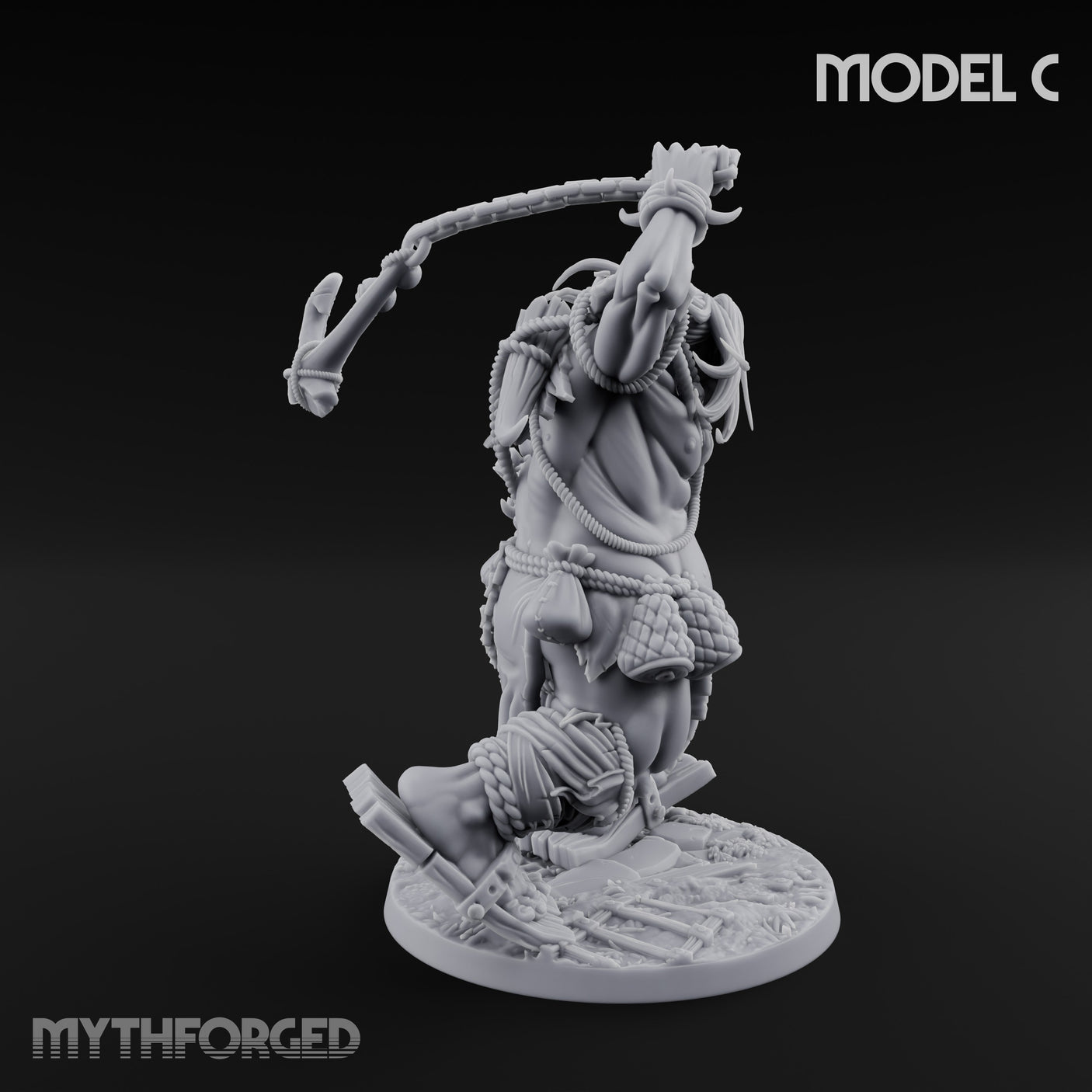Raiding And Pillaging Hill Giant Marauder C Miniature for Dungeons and Dragons, Pathfinder or other TTRPGs