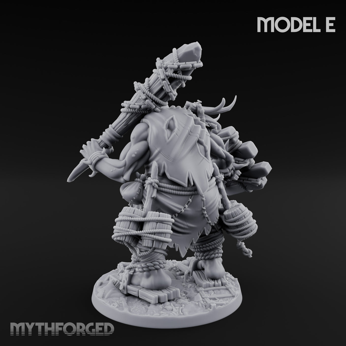 Raiding And Pillaging Hill Giant Marauder E Miniature for Dungeons and Dragons, Pathfinder or other TTRPGs