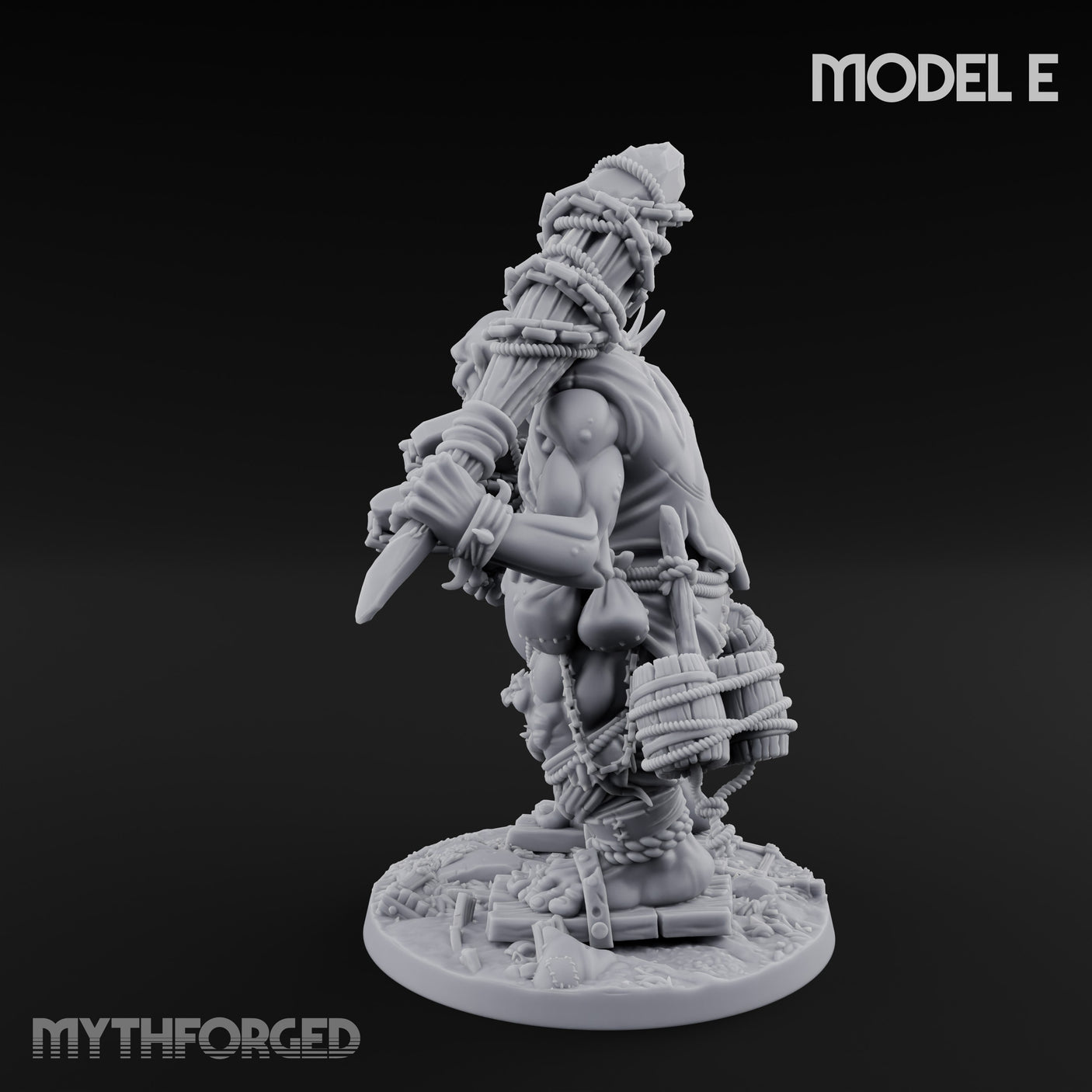 Raiding And Pillaging Hill Giant Marauder E Miniature for Dungeons and Dragons, Pathfinder or other TTRPGs