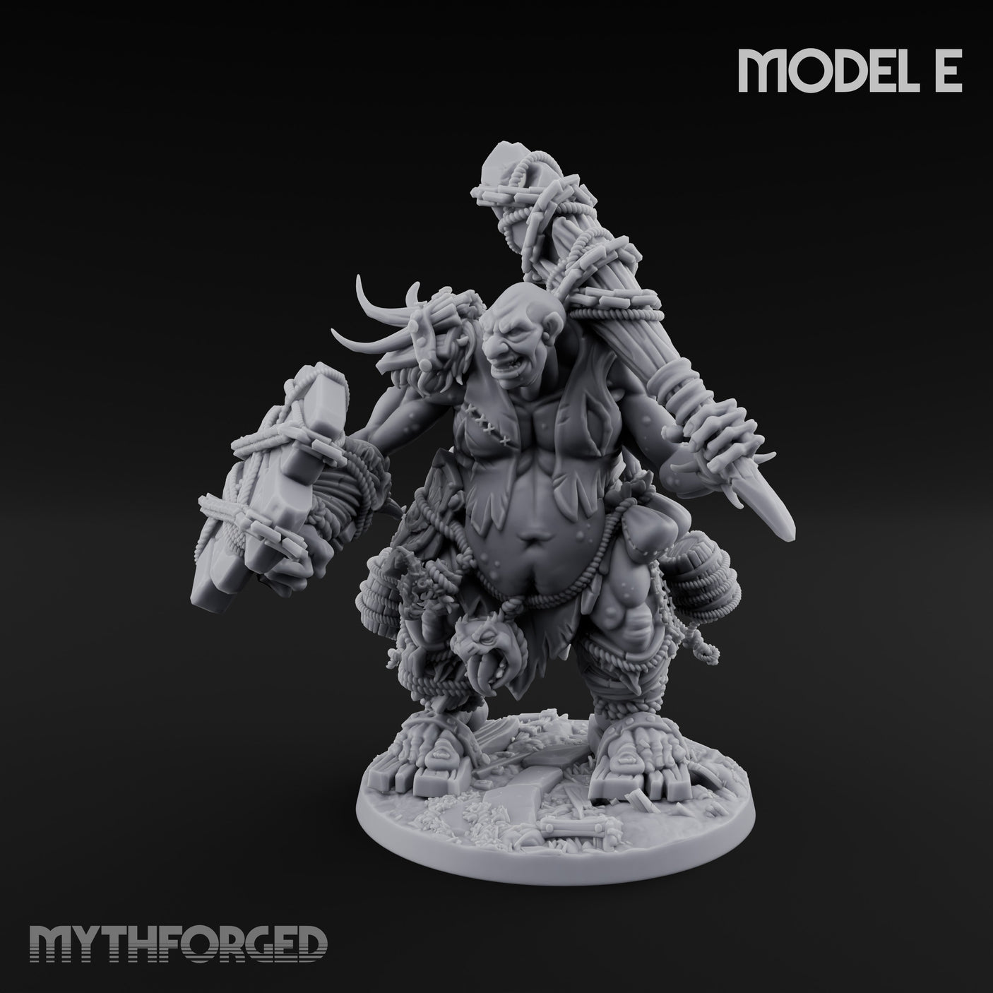 Raiding And Pillaging Hill Giant Marauder E Miniature for Dungeons and Dragons, Pathfinder or other TTRPGs