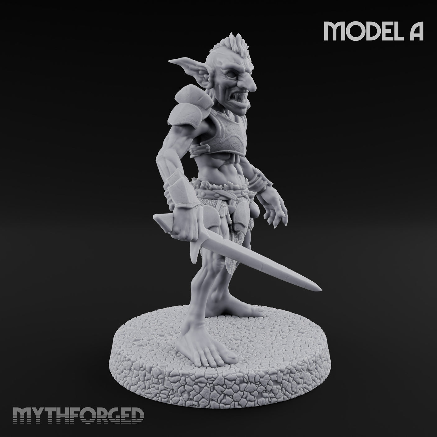 Raiding Rabble Goblin Raider A Miniature for Dungeons and Dragons, Pathfinder or other TTRPGs