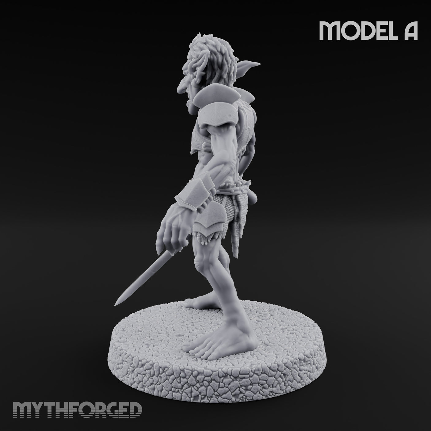 Raiding Rabble Goblin Raider A Miniature for Dungeons and Dragons, Pathfinder or other TTRPGs