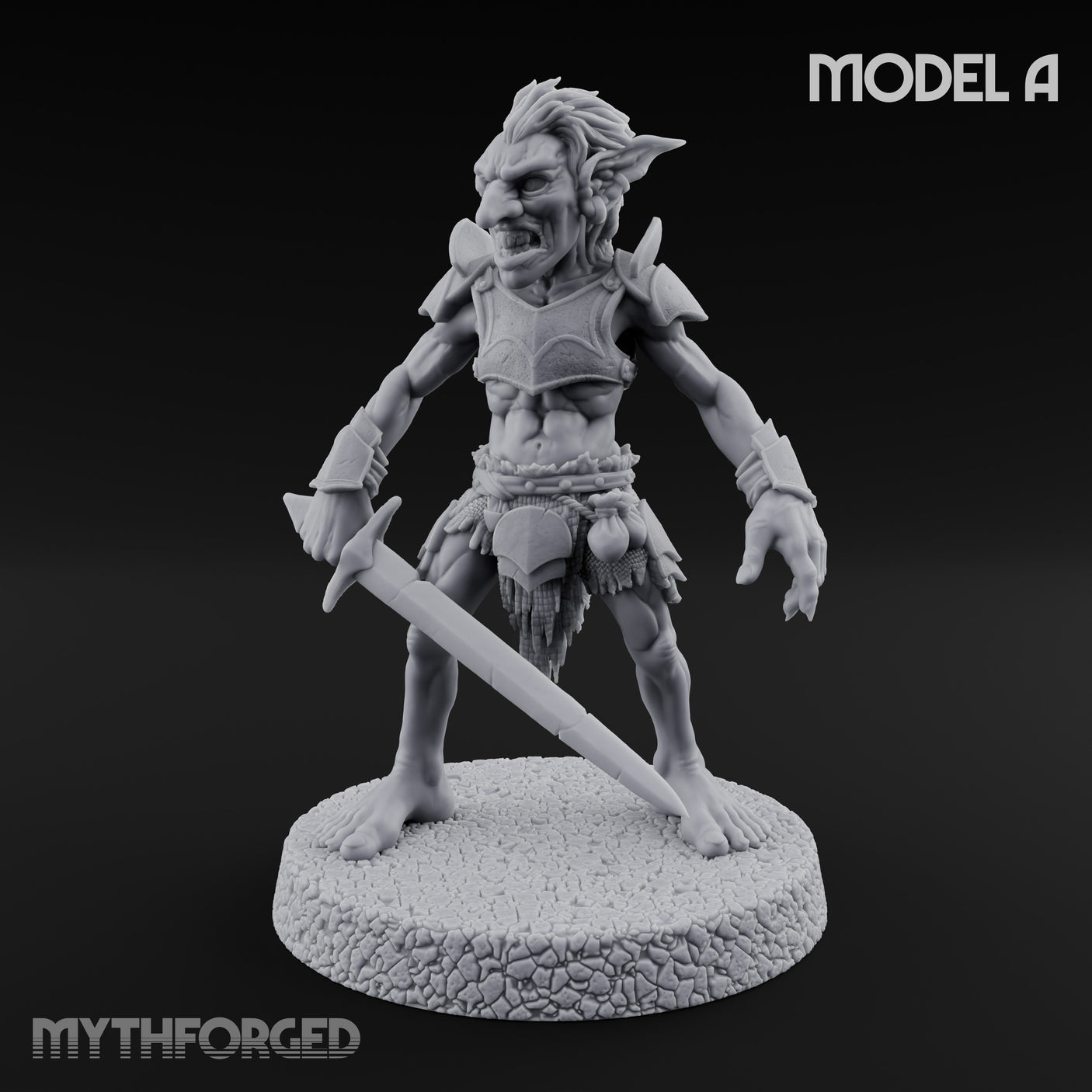 Raiding Rabble Goblin Raider A Miniature for Dungeons and Dragons, Pathfinder or other TTRPGs