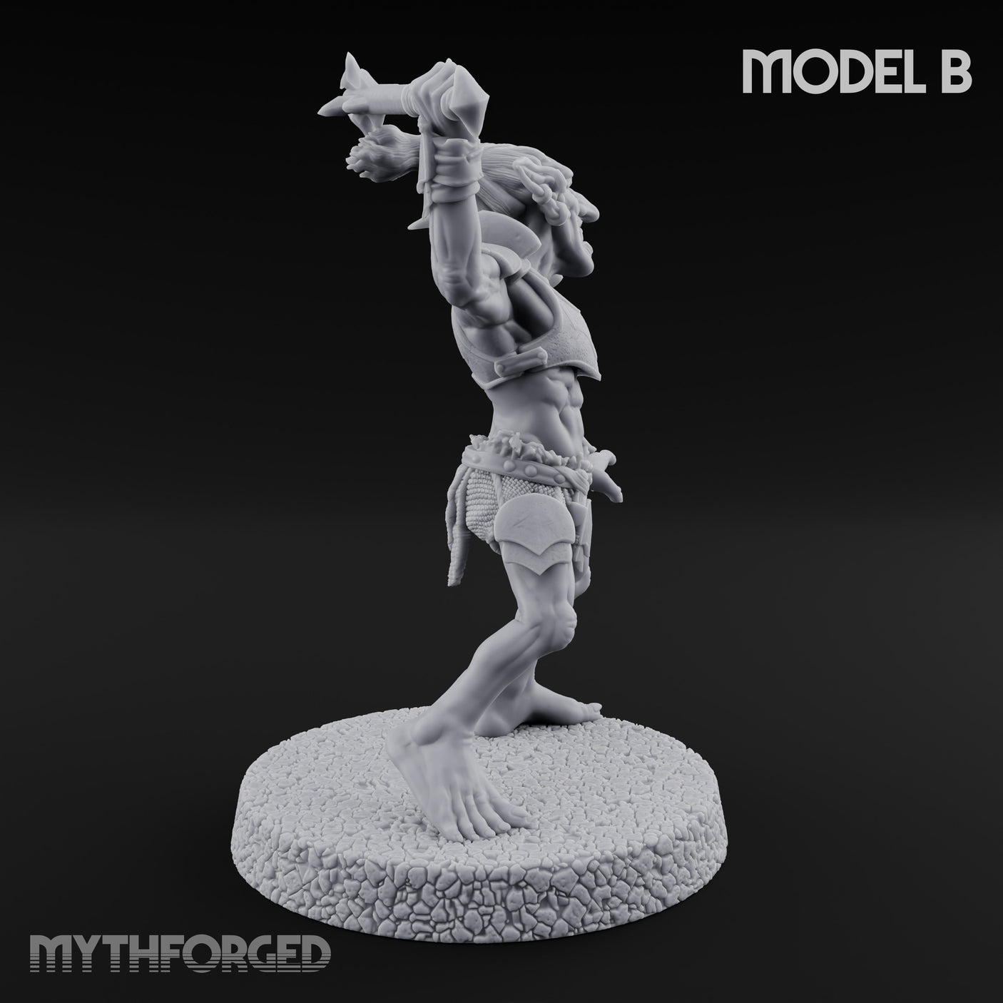 Raiding Rabble Goblin Raider B Miniature for Dungeons and Dragons, Pathfinder or other TTRPGs
