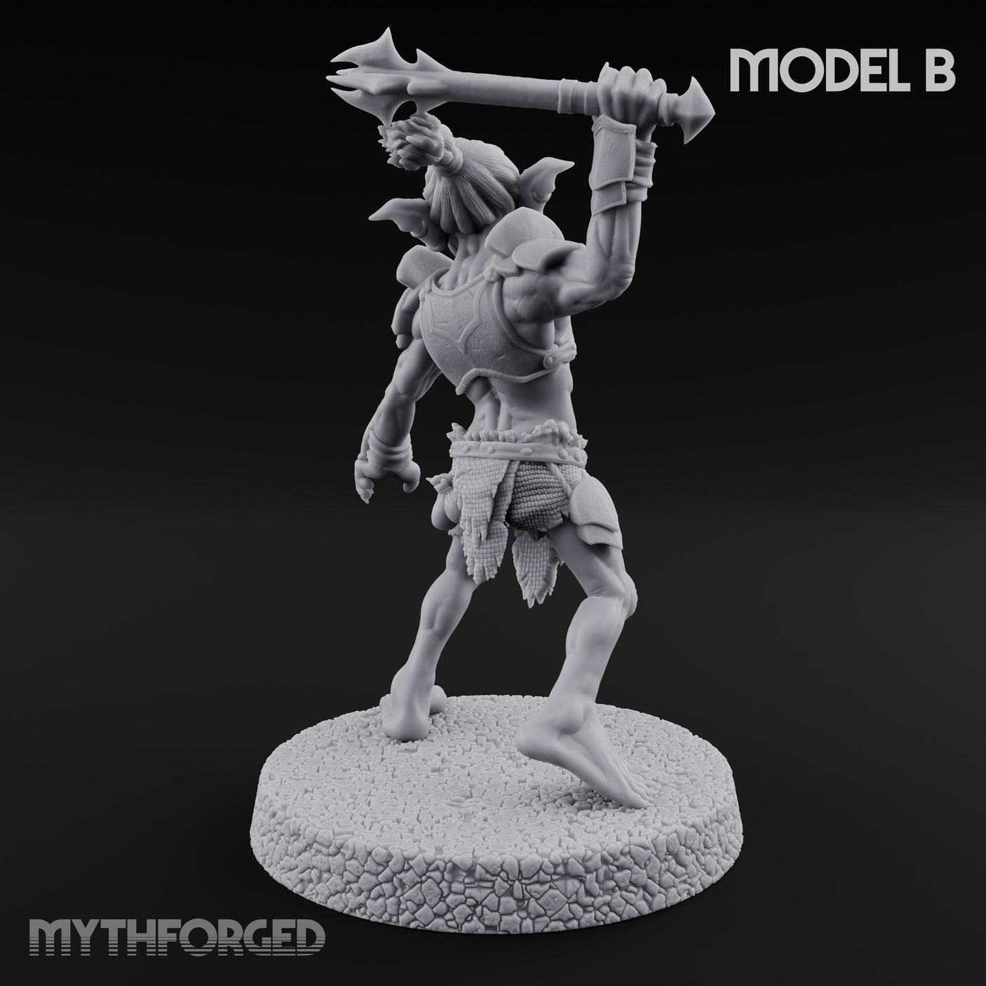 Raiding Rabble Goblin Raider B Miniature for Dungeons and Dragons, Pathfinder or other TTRPGs