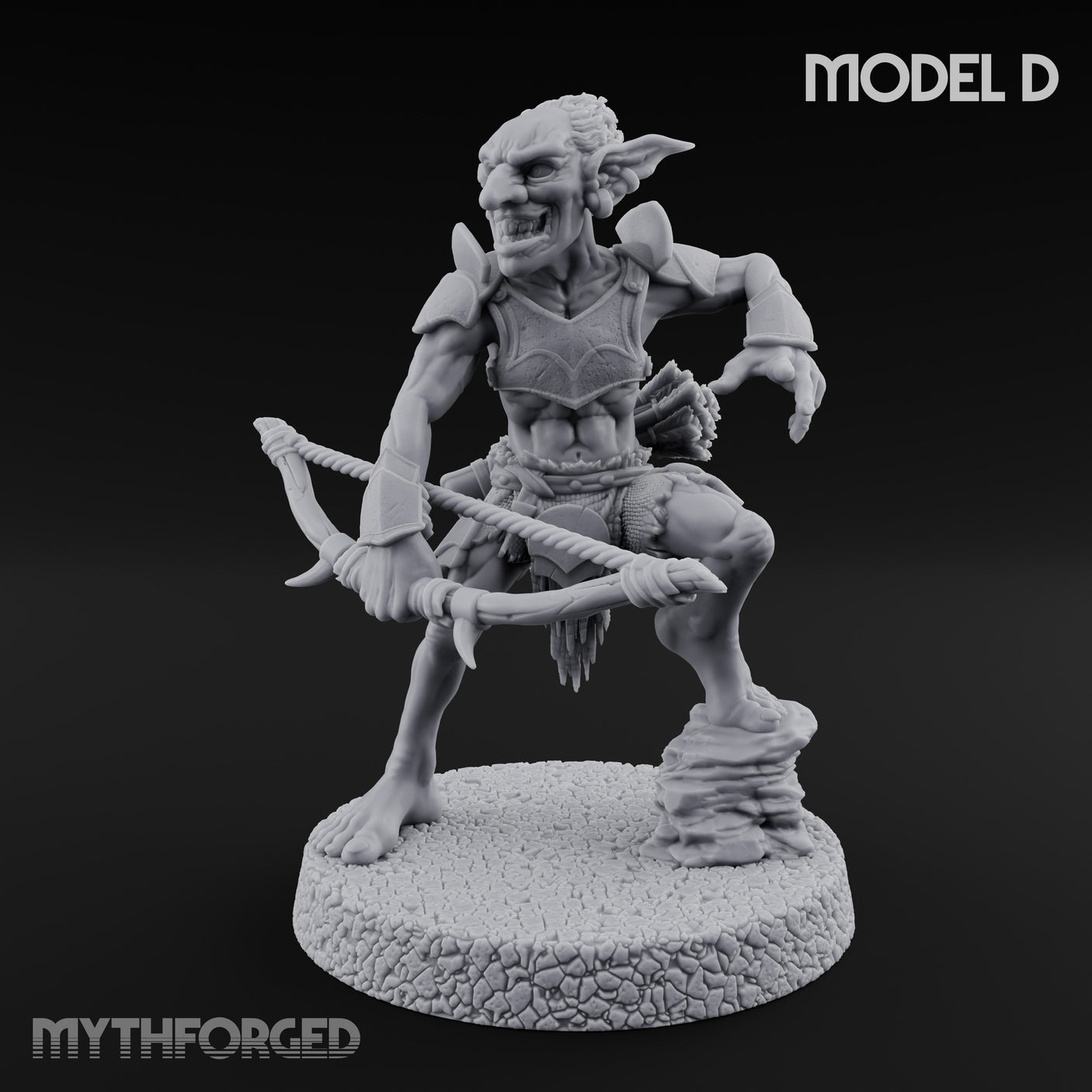 Raiding Rabble Goblin Raider D Miniature for Dungeons and Dragons, Pathfinder or other TTRPGs