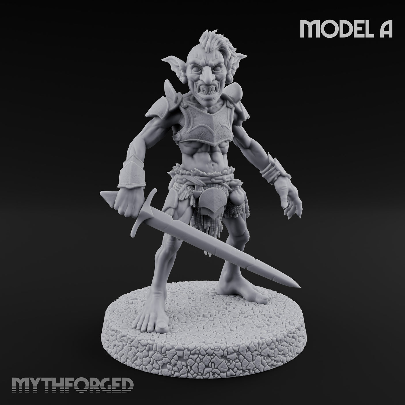 Raiding Rabble Goblin Raiders Miniature for Dungeons and Dragons, Pathfinder or other TTRPGs