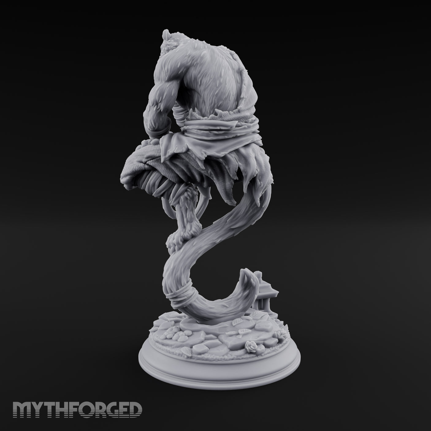 Levitating Meditation Rakshasa Monk Miniature for Dungeons and Dragons, Pathfinder or other TTRPGs