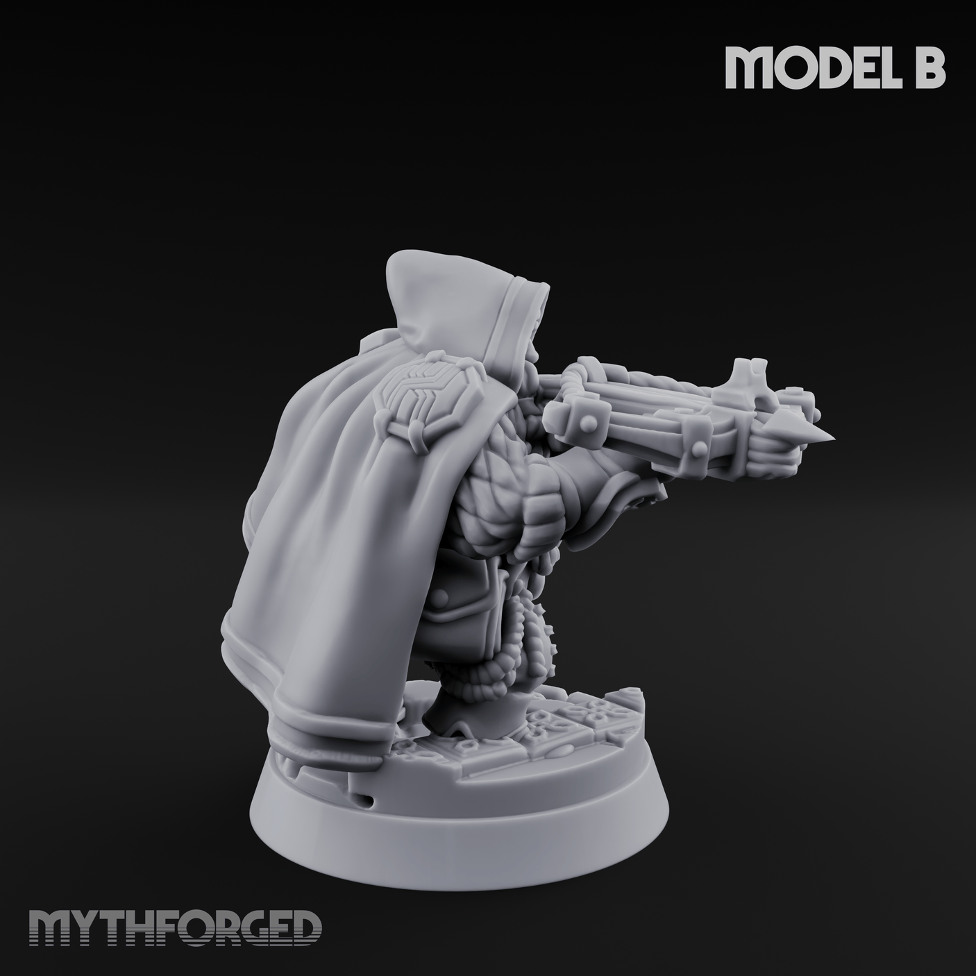 Grizzled Ranging Dwarf Rangers B Miniature for Dungeons and Dragons, Pathfinder or other TTRPGs