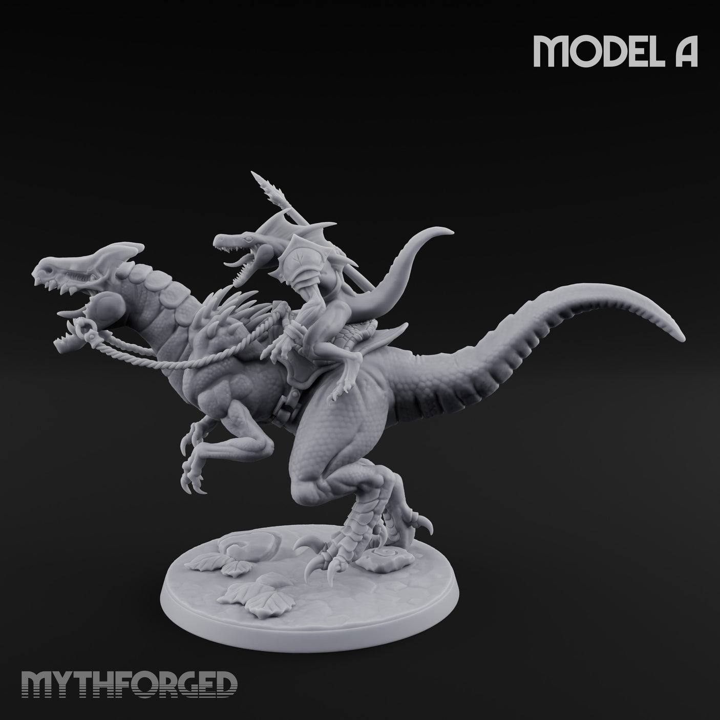 Raptor Reining Lizardfolk Rider A gallery 9