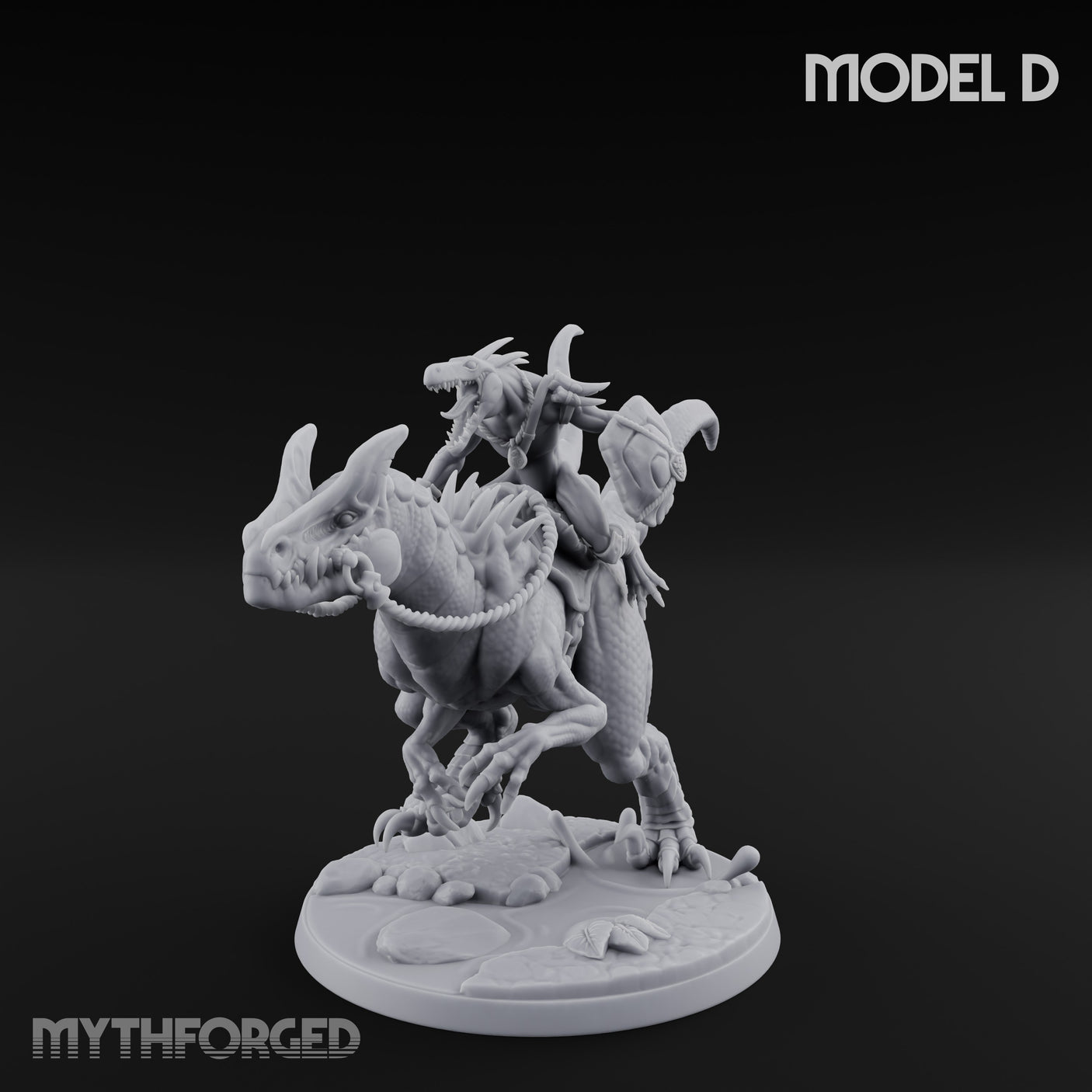 Raptor Reining Lizardfolk Rider D gallery 7