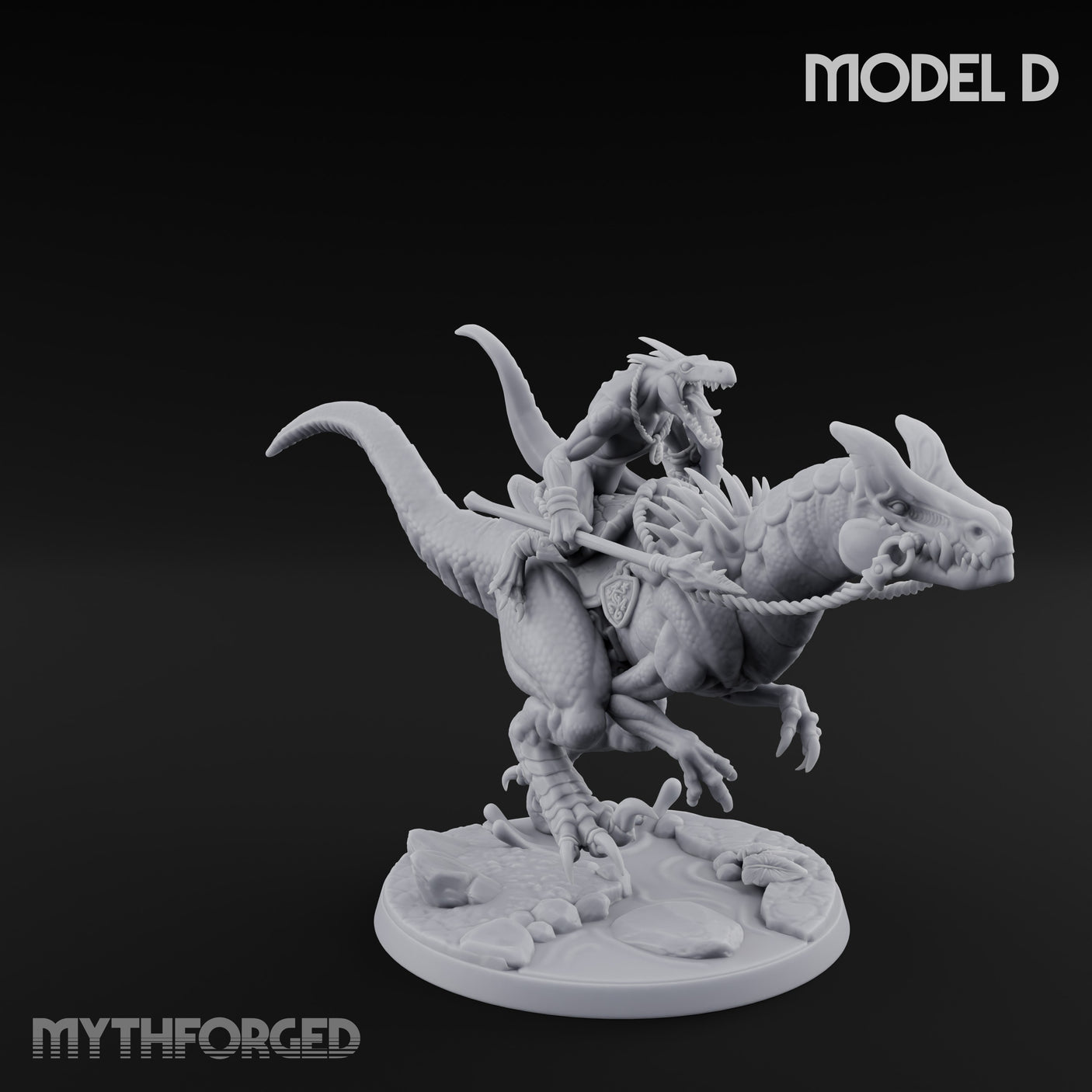 Raptor Reining Lizardfolk Rider D gallery 9