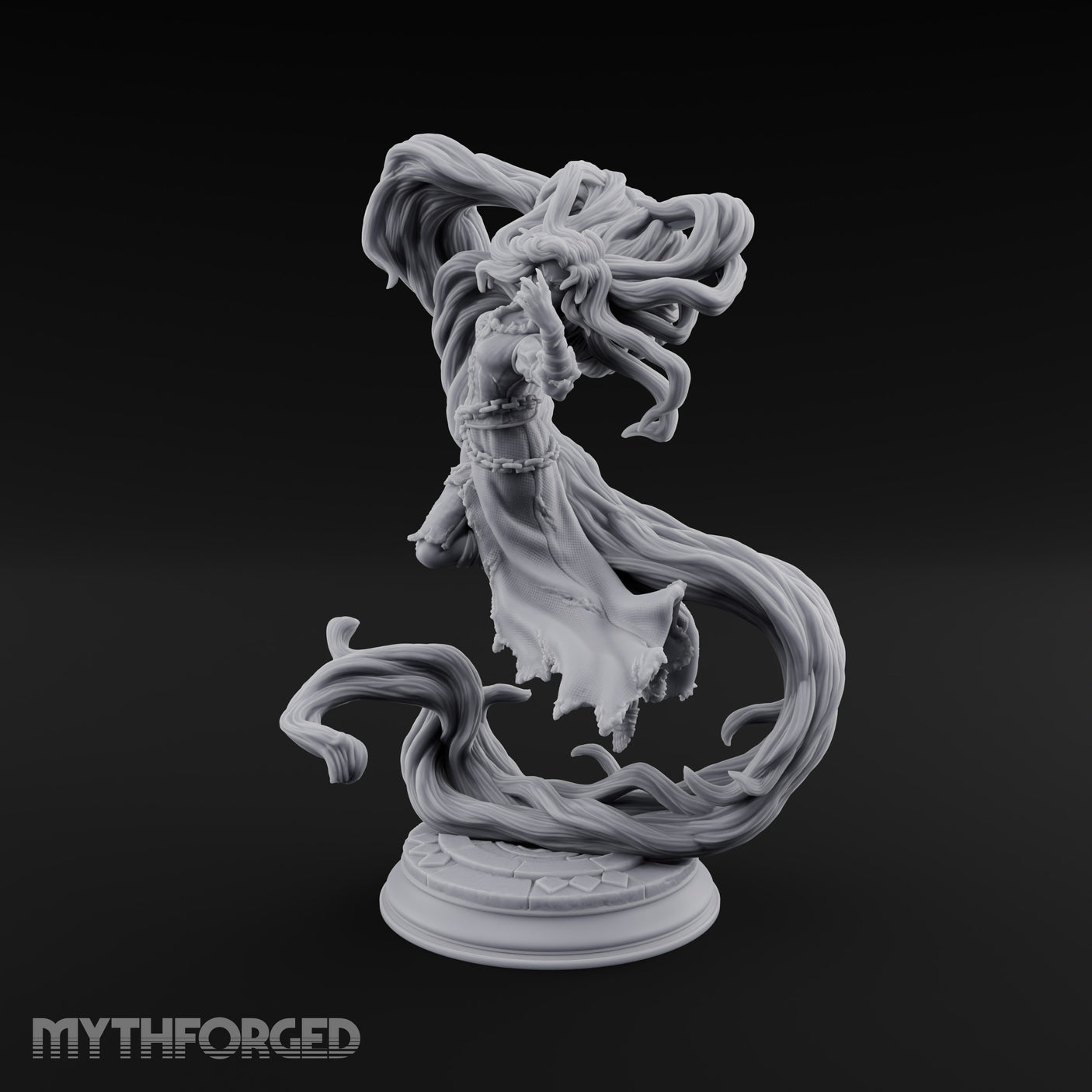 Letting Her Hair Down Human Sorceress
