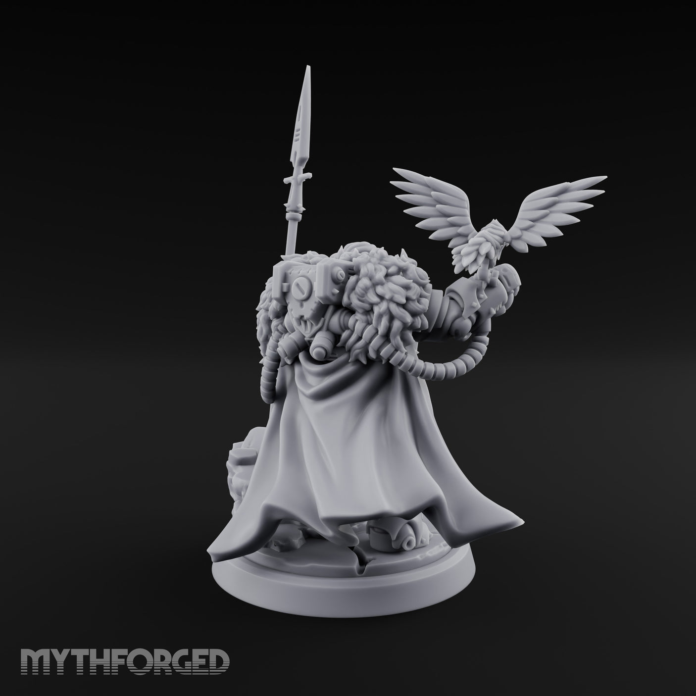Raven Perching Spear Holding Dwarf Jarl gallery 4