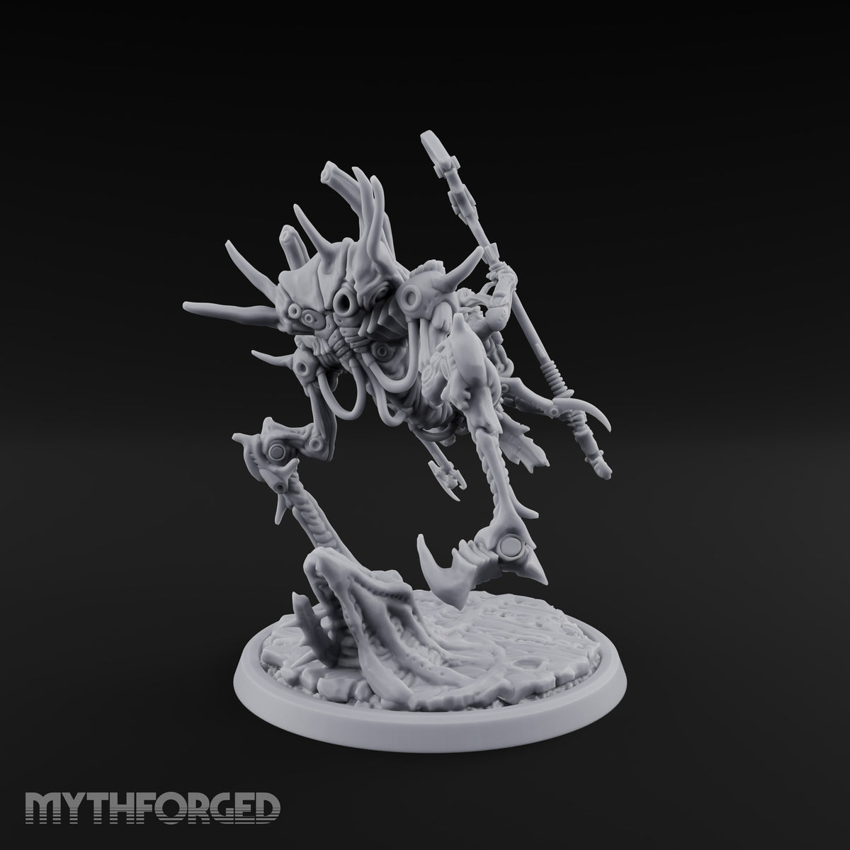 Death Rides Tall Mind Flayer Reaper on Clockwork Horror