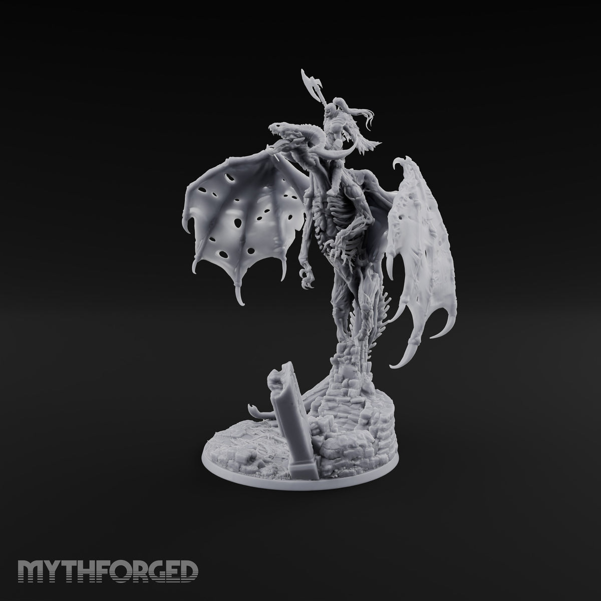 Rotten Wingspan, Perfect Aim Dracolich Undead Dragon — Fly