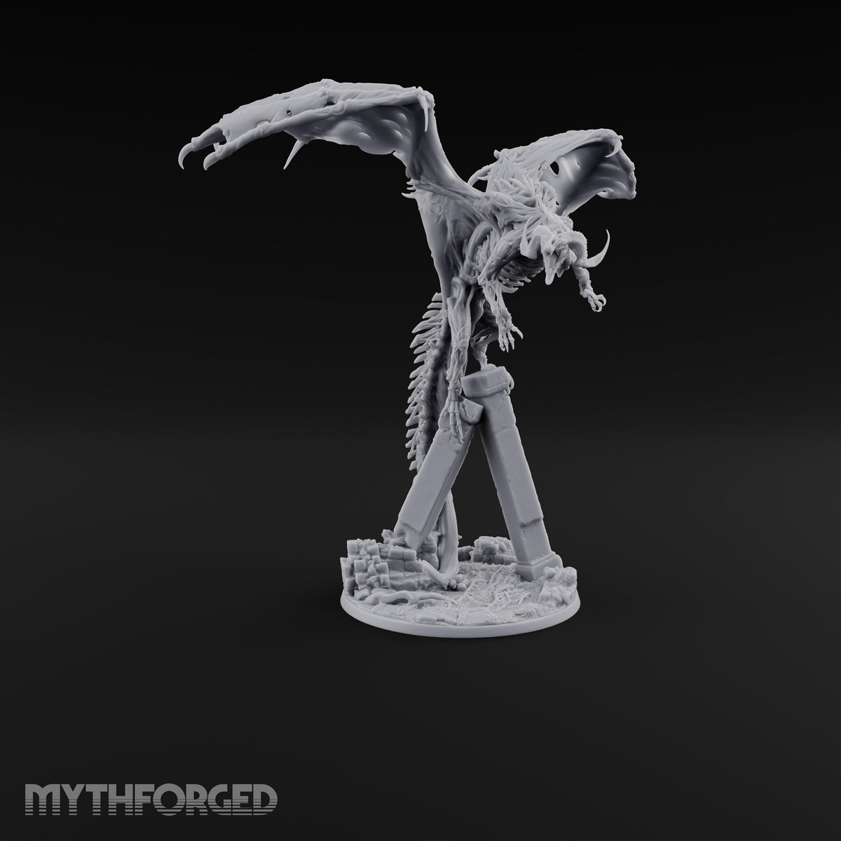 Landed Where It Was Buried Dracolich Undead Dragon — Stand