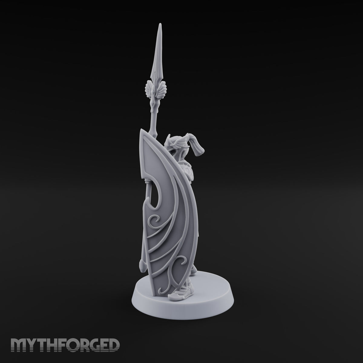 Wings on Every Brow Elf Regal Guard B — Spear & Shield