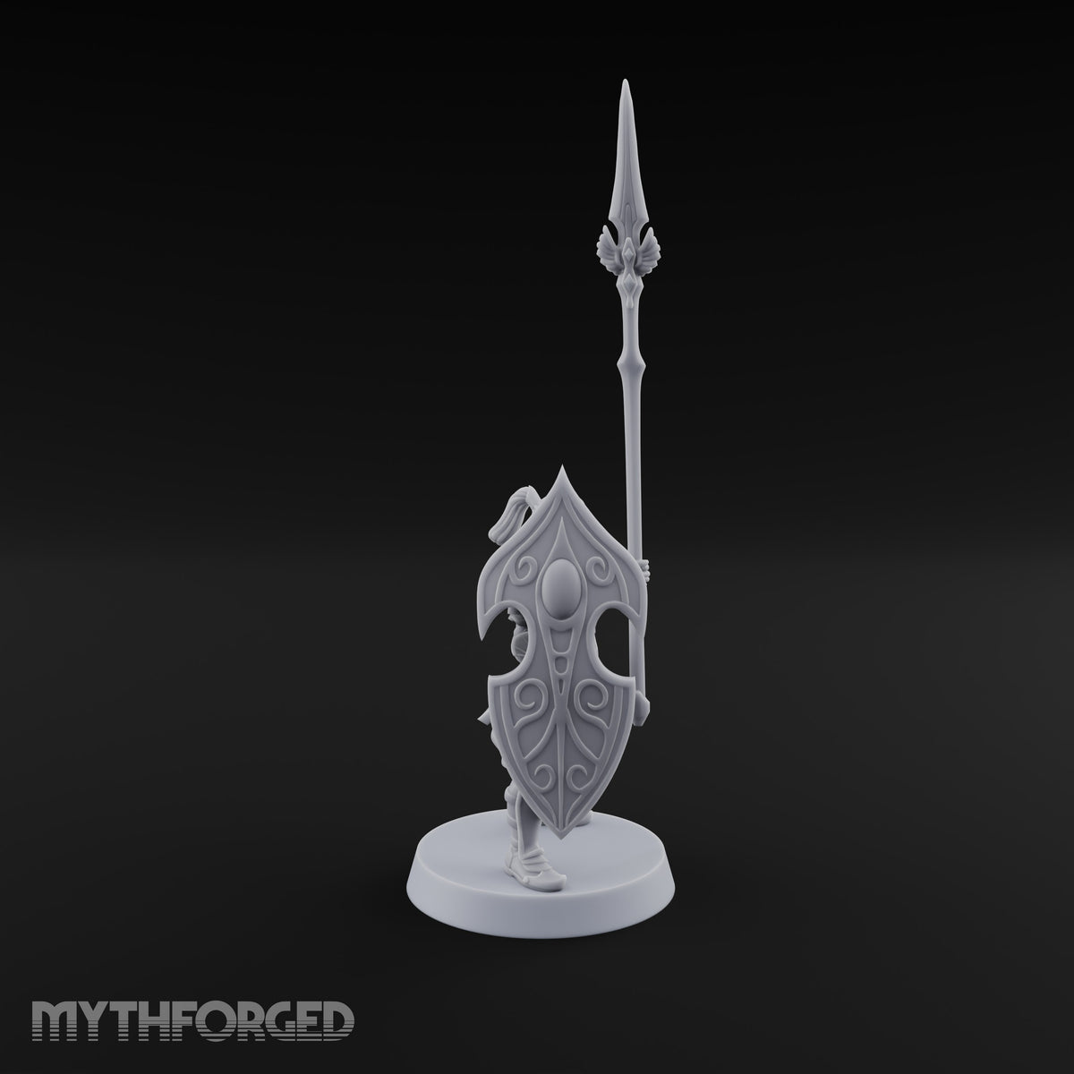 Shields Leaf-Shaped, Spears Skyward Elf Spear and Shield Guard A
