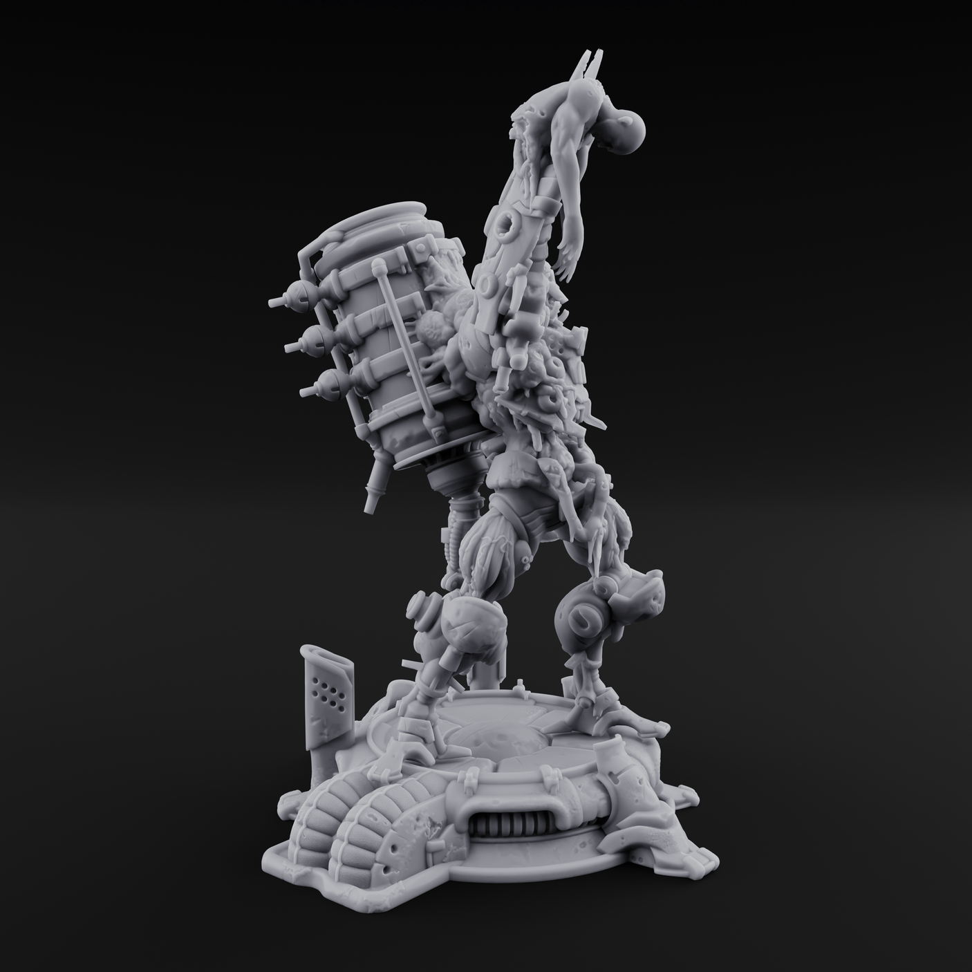 Junk Hoarding Necrolinked Wight A Miniature for Dungeons and Dragons, Pathfinder or other TTRPGs