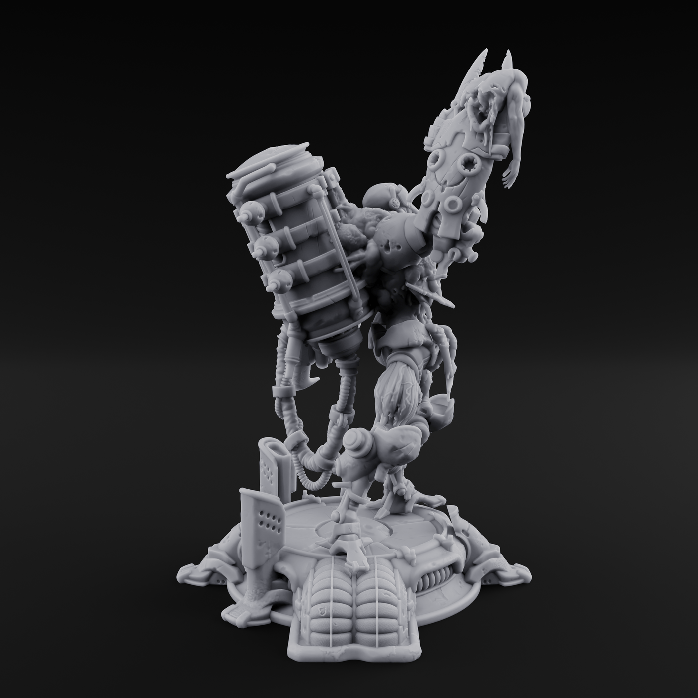 Junk Hoarding Necrolinked Wight A Miniature for Dungeons and Dragons, Pathfinder or other TTRPGs