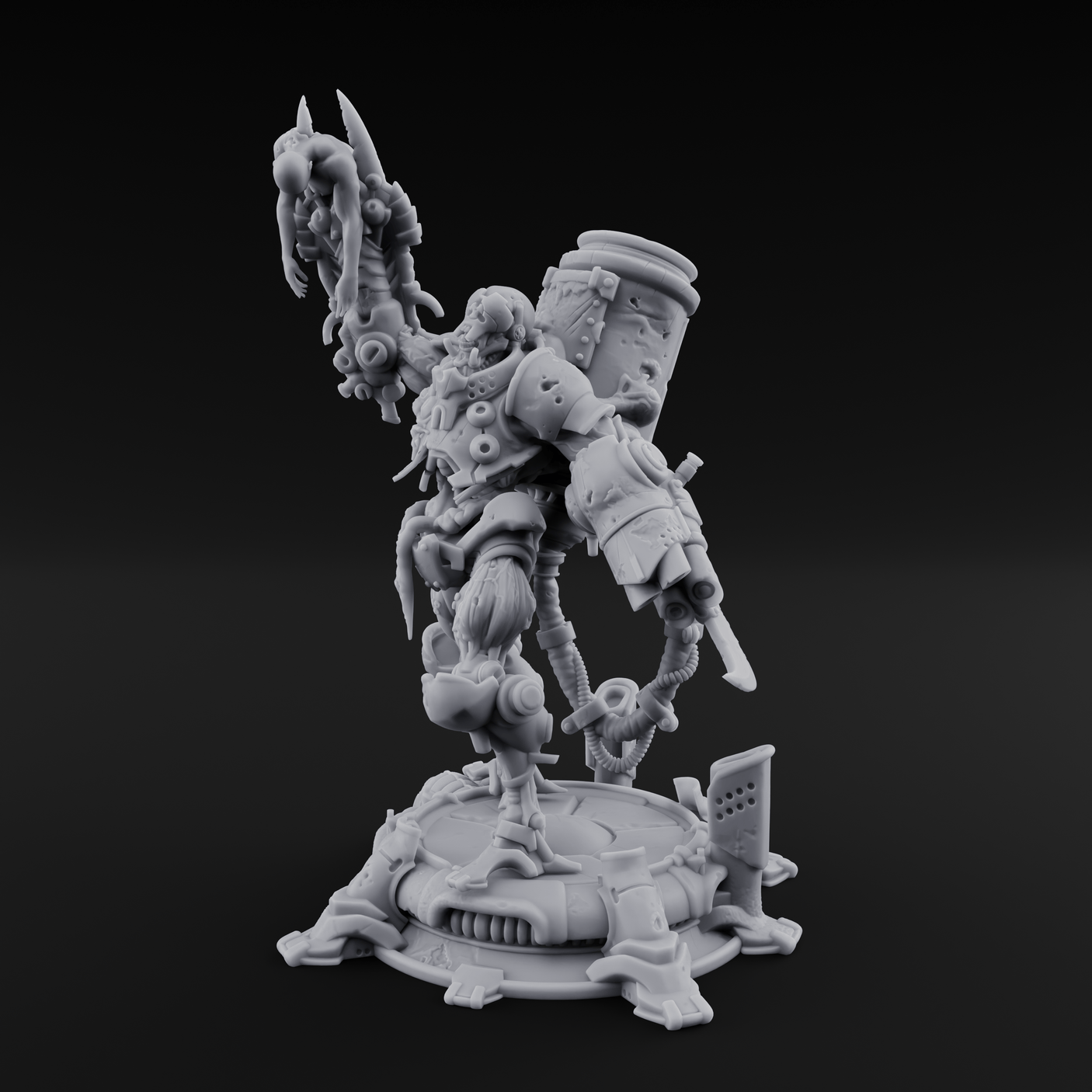 Junk Hoarding Necrolinked Wight A Miniature for Dungeons and Dragons, Pathfinder or other TTRPGs