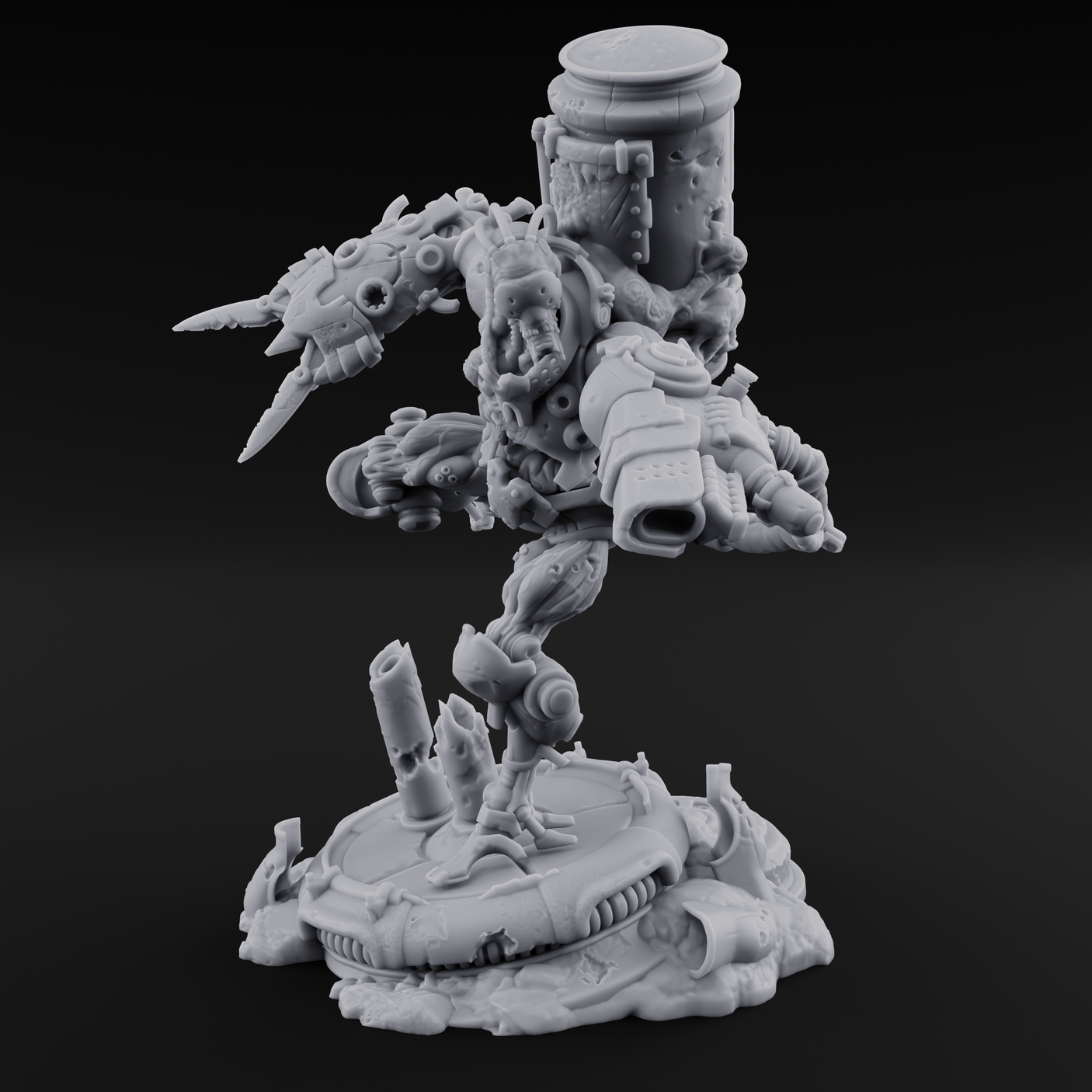Junk Hoarding Necrolinked Wight C Miniature for Dungeons and Dragons, Pathfinder or other TTRPGs
