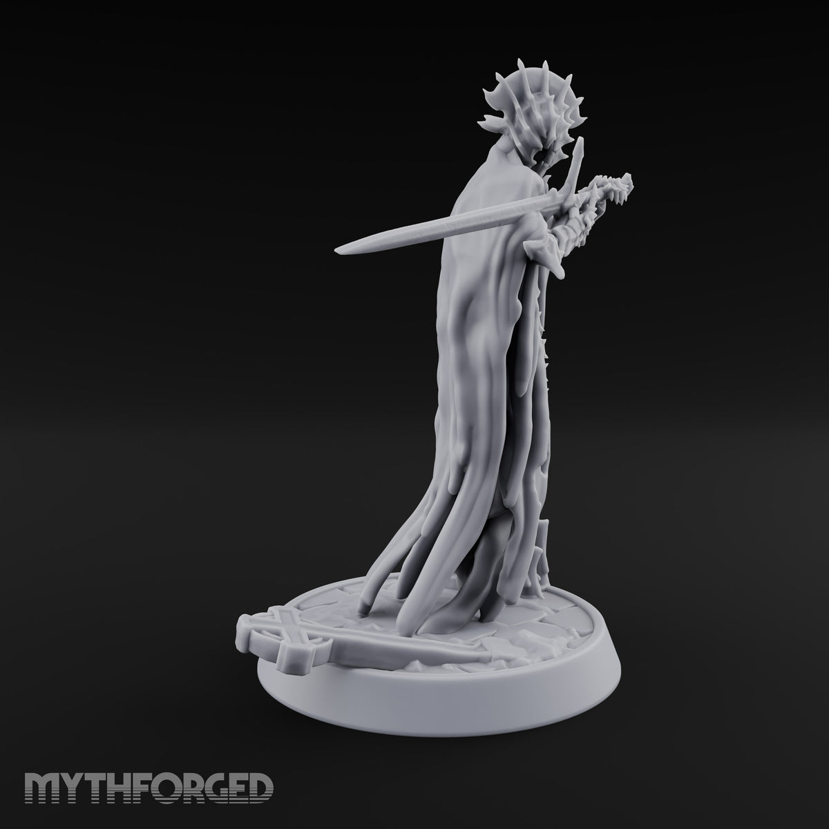 Sleepless Beside the Fallen Cross Wraith Sword Warrior B