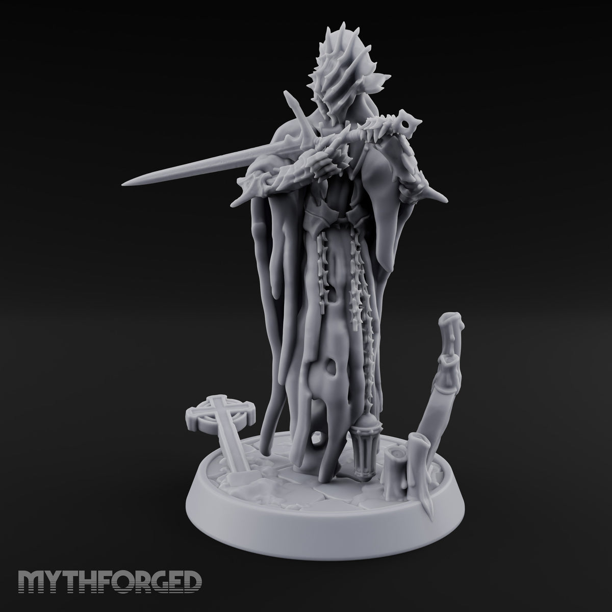 Sleepless Beside the Fallen Cross Wraith Sword Warrior B