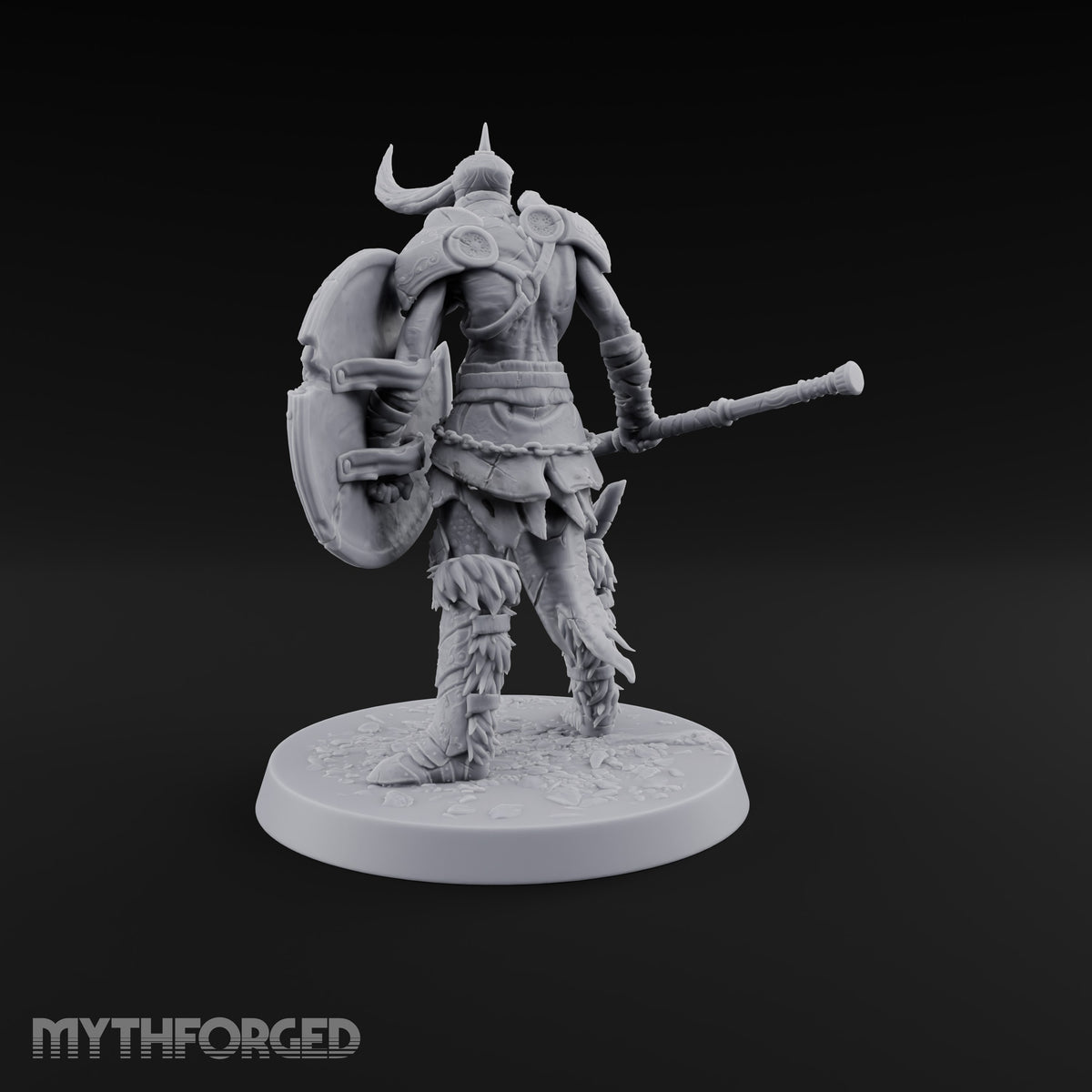 Hollow Under the Horns Skeleton Axe Warrior A