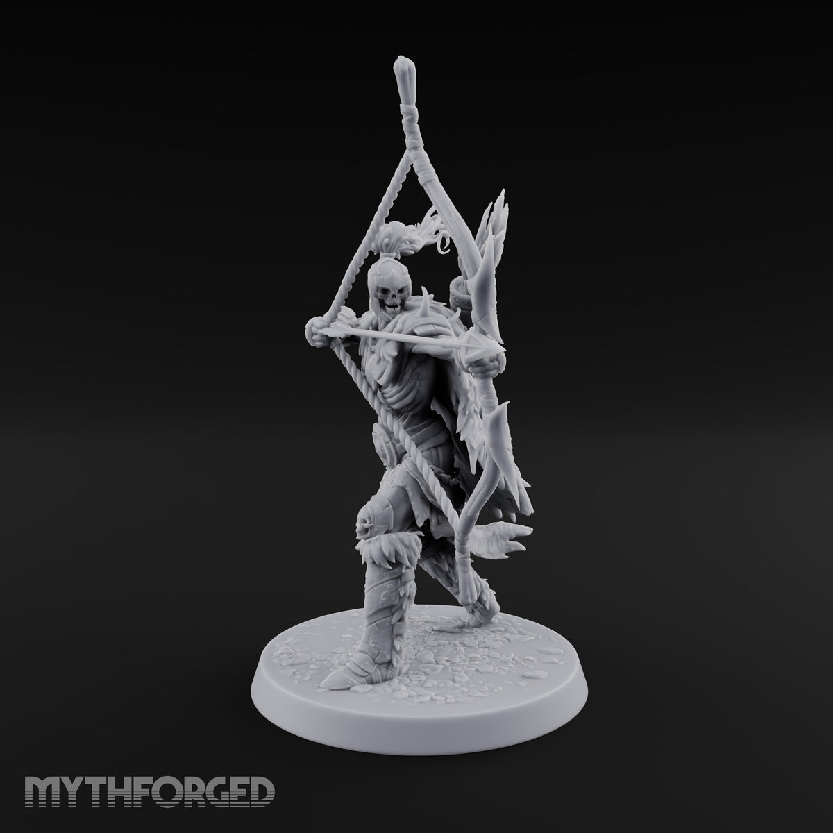 Still Holding Full Draw Skeleton Archer