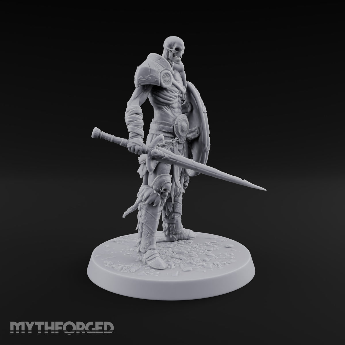 Grinning Behind the Boss Skeleton Warrior