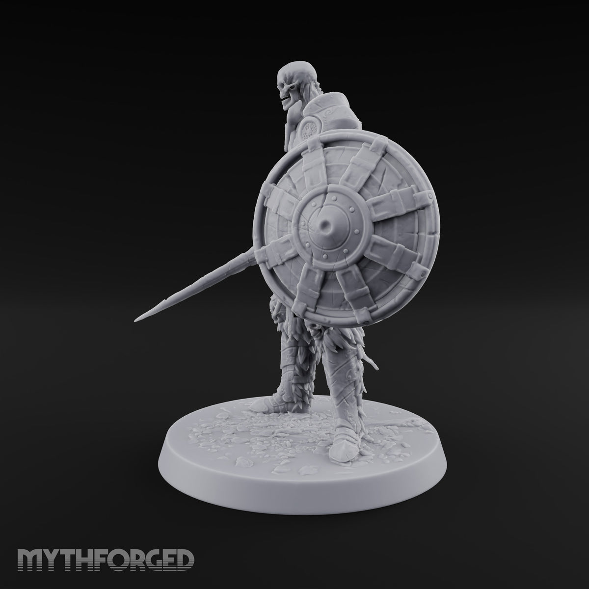 Grinning Behind the Boss Skeleton Warrior