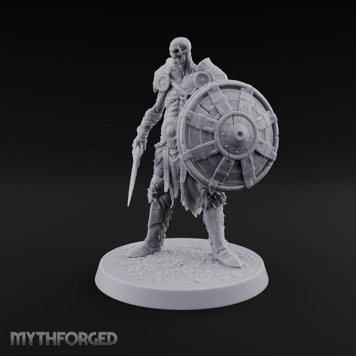 Grinning Behind the Boss Skeleton Warrior
