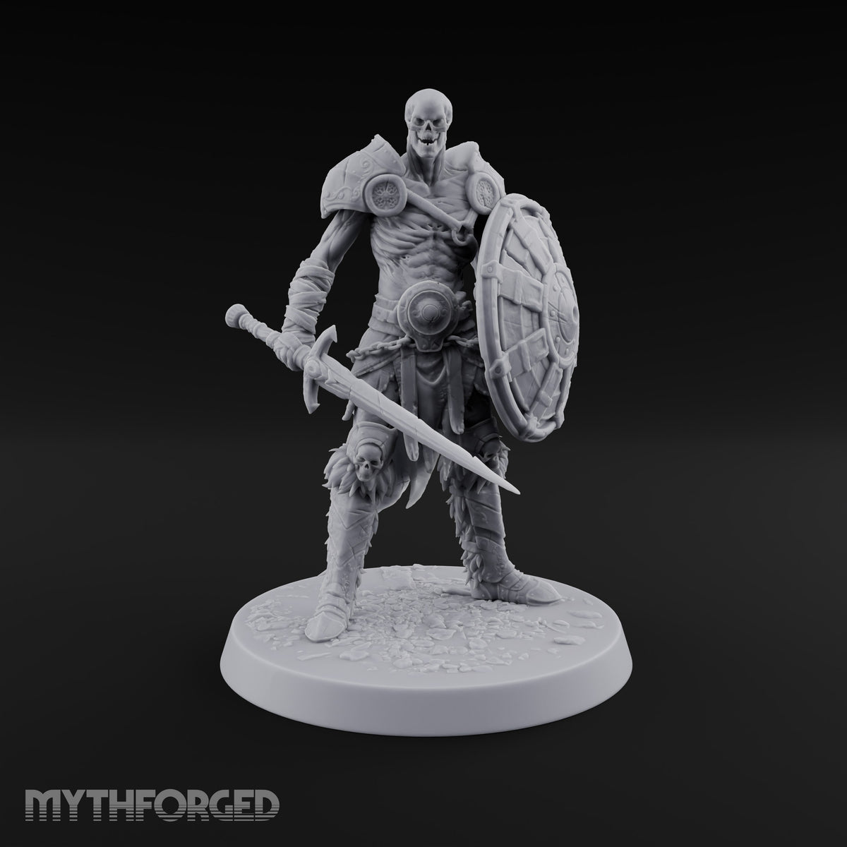 Grinning Behind the Boss Skeleton Warrior