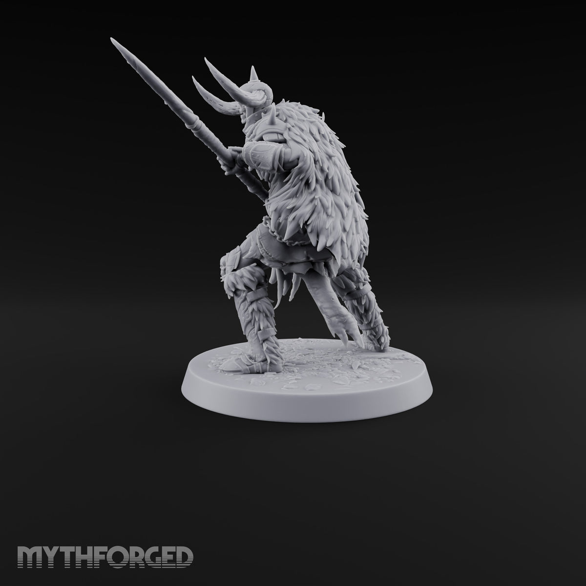 Horns, Hide and Hafts Skeleton Spear Warrior A