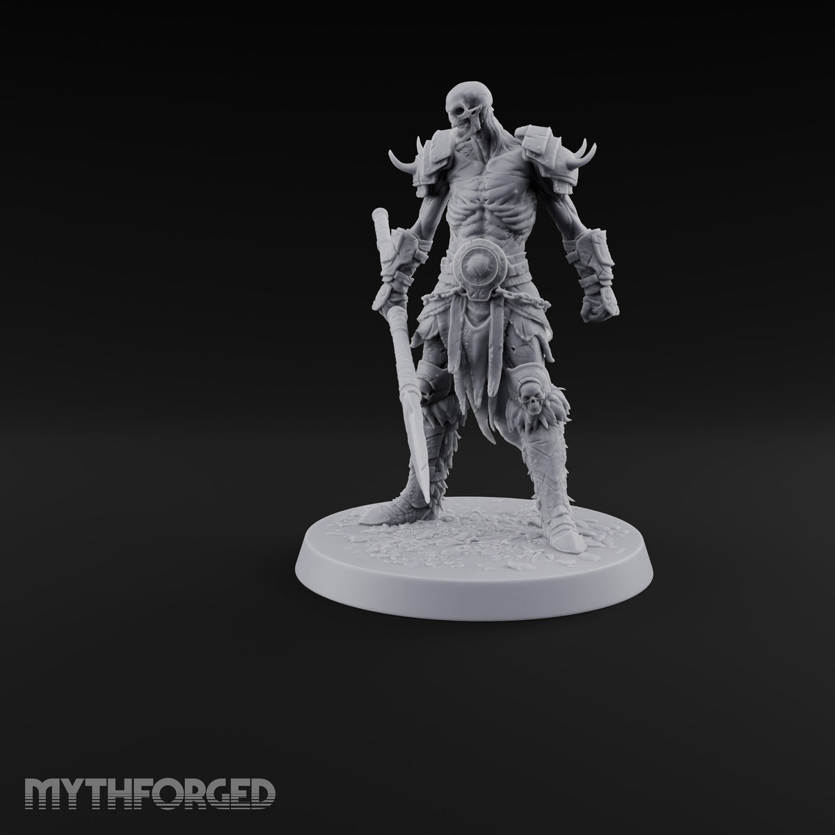 Horns, Hide and Hafts Skeleton Spear Warrior B