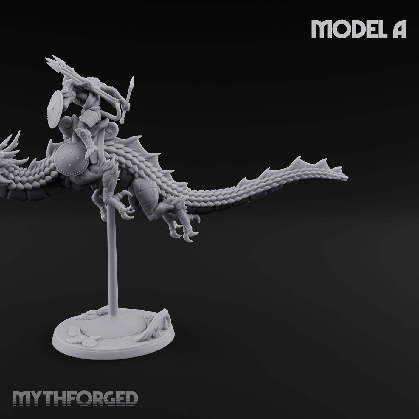 Saddle Riding Hadozee Dragon Riders A Miniature for Dungeons and Dragons, Pathfinder or other TTRPGs