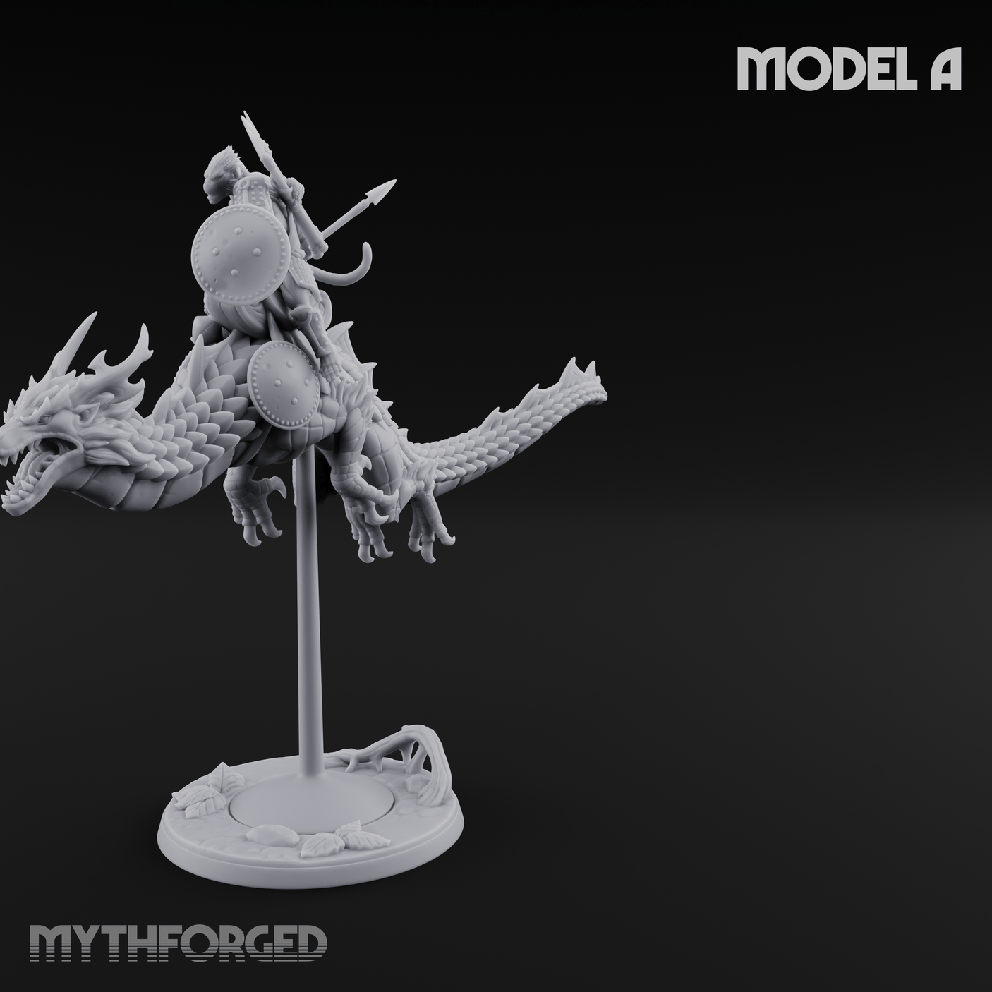 Saddle Riding Hadozee Dragon Riders A Miniature for Dungeons and Dragons, Pathfinder or other TTRPGs