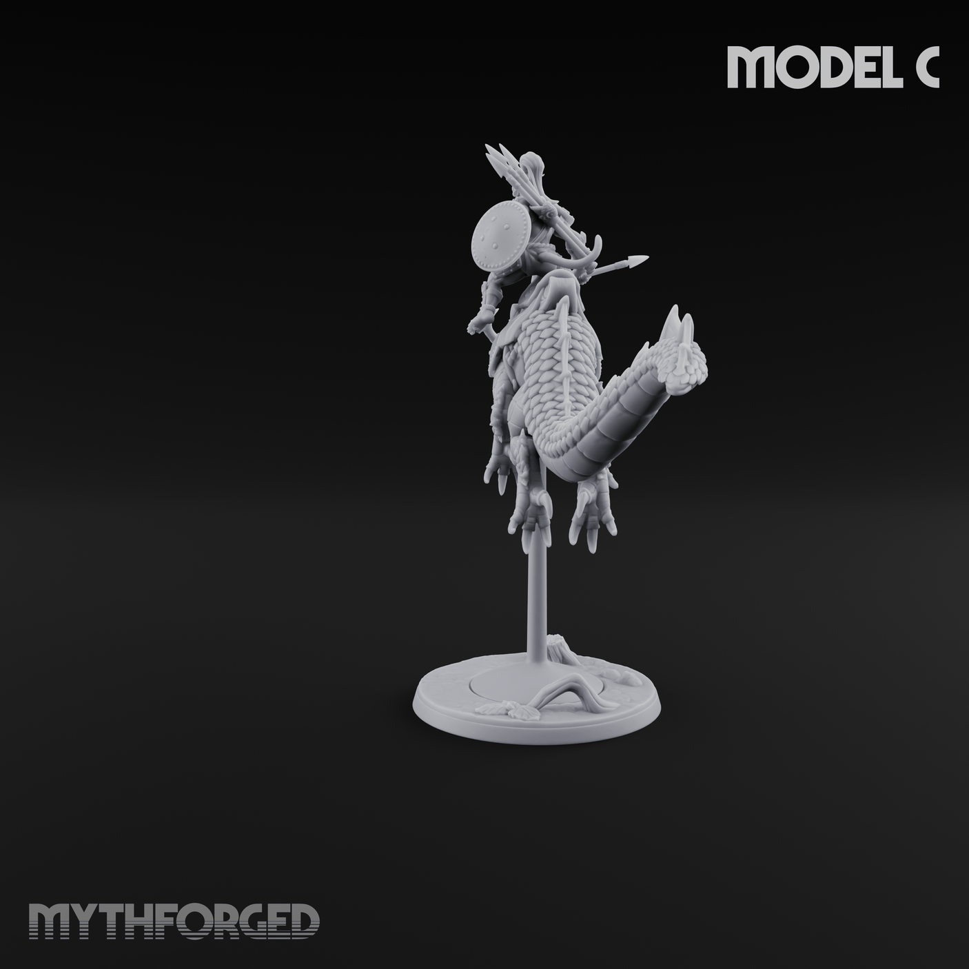 Saddle Riding Hadozee Dragon Riders C Miniature for Dungeons and Dragons, Pathfinder or other TTRPGs