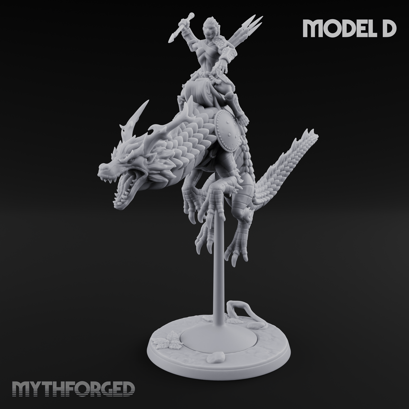 Saddle Riding Hadozee Dragon Riders D Miniature for Dungeons and Dragons, Pathfinder or other TTRPGs